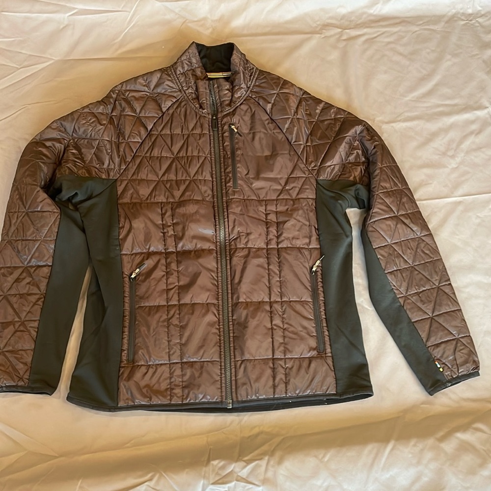 Smartwool Smartloft Jacket Men's  XL Graphite-Black and brown